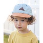 キャップ 帽子 デニムバイカラーキャップ キッズ 子供 男の子