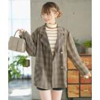 コート アウター ダブルボタンオーバージャケット レディース