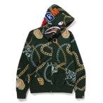 パーカー BAPE JEWELS SHARK FULL ZIP HOODIE M