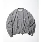 スウェット メンズ CAHLUMN/カウラム Wool Cotton Loop Back Sweatshirt/ウール コットン ループ バック クル