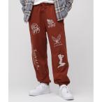 スウェットパンツ ジャージ 「WEB限定」STENCIL PRINT SWEAT PANTS / ステンシル プリント スウェットパンツ / AVIR
