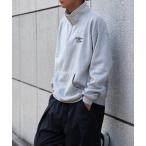  рубашка-поло поддельный замша hige вышивка половина ZIP мужской 