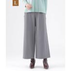 パンツ 「L」「ウォッシャブル」「吸湿発熱」「保温性」ベアポンチワイドパンツ レディース