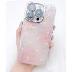 スマホケース チューリップ柄オーロラソフトiPhoneケース
