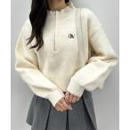 ニット セーター ハーフZIPハイネックニット　1032050480 レディース