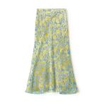 スカート コスモスオパールプリント フォッシュテールマキシスカート