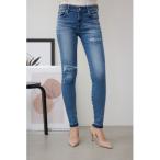 ジーンズ デニム デニムパンツ AZUL DENIM リペアスキニーデニム レディース