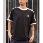 ショッピングadidas tシャツ tシャツ Tシャツ メンズ adidas/アディダス 半袖Tシャツ 3ST スリーストライプス ルーズフィット JUH48