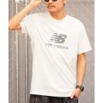 ショッピング半袖トップス プリント ロゴ tシャツ Tシャツ メンズ new balance/ニューバランス 半袖Tシャツ ショートスリーブ ロゴプリント MT41502