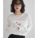 tシャツ Tシャツ レディース スラブ シアートップス