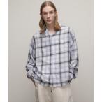 ショッピングschott シャツ ブラウス メンズ Schott/ショット/OMBRE CHECK LS SHIRT/オンブレチェック ロングスリーブ シャツ