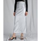 スカート シンセティックレザーマキシスカート / Synthetic Leather Maxi Skirt