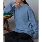 ショッピングラメ ニット セーター ラメ混クルーネックニットプルオーバー レディース