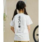 ショッピングラッシュガード キッズ ラッシュガード キッズ RVCA/ルーカ キッズ ラッシュガード Tシャツ 半袖 バックプリント ユーティリティ 水陸両用 UVケア BE045-80