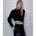 ブラウス シャツ Sheer Short Length Shirt/シアーショートシャツ レディース