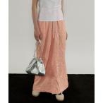 スカート レディース Washer Pleats Maxi Skirt/ワッシャープリーツマキシスカート「MAISON SPECIAL/メゾンスペシャ