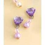  серьги жемчуг серьги ( Heart * Ribon ) Kids ребенок девочка 