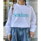 tシャツ 「WEB限定」「ユニセックス」SEADAMロゴプリントビッグシルエットロンTee メンズ レディース