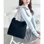 トートバッグ リボンショルダーキャンバストートバッグ レディース