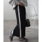 スカート 「セットアップ対応」サイドラインジャージスカート