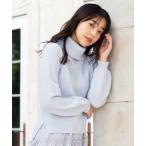 ショッピングトップス ニット セーター フラッフィーラメジャガードオフタートルニット/MM348304 レディース