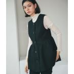 ベスト ジレ ペプラムジレベスト レディース