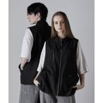 ベスト ジレ 「CLEL」Loose High Neck Design Vest/ルーズハイネックデザインベスト メンズ レディース