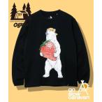 tシャツ Tシャツ ogawa x gsc USA/C いちごクマ ロングスリーブTEE