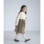 ワンピース アゼニット×フラワー ワンピース（オフホワイト）100cm-130cm