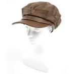 帽子 キャスケット an meets zakka レザーキャスケット メンズ レディース