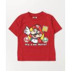 tシャツ Tシャツ キッズ スーパーマリオ / SUPER MARIO KIDS キノコワッペン Tシャツ