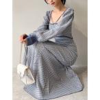 ワンピース バイカラーツイードマーメイドニットワンピース レディース