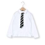 ブラウス シャツ ニットタイ付きスムースシャツ(90~130cm) キッズ 子供服 男の子