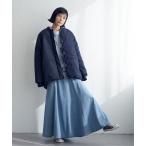 ブルゾン アウター 中綿ダウンリブブルゾン レディース