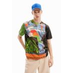 tシャツ パッチワークモチーフ シャツ メンズ