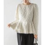 フリンジペプラムトップス レディース