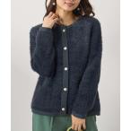 ショッピングベルーナ カーディガン シャギーニット素材編地使いカーディガン レディース