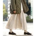 スカート セレクトファブリック インド綿 ギャザーロングスカート