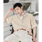  рубашка-поло Loose knit polo shirt / Roo z вязаный рубашка-поло мужской женский 