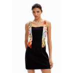 ワンピース M. Christian Lacroix 蘭モチーフ ミニワンピース