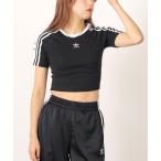 tシャツ adidas/アディダス スリーストライプス 半袖ベビーTシャツ レディース