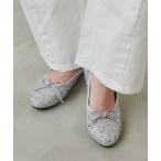 シューズ バレエシューズ ラメリボンバレーシューズ レディース