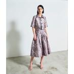 ブラウス シャツ ボタニカルジャガードシャツ レディース