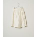 ショッピングハーフパンツ レディース パンツ ハイウエスト2タックハーフパンツ レディース