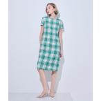 ワンピース twiggyライク日本製ツイードワンピース