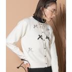 カーディガン リボンモチーフカーデ レディース