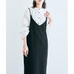 ワンピース パール ショルダー キャミ ワンピース