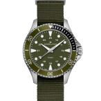 腕時計 メンズ HAMILTON 「ハミルトン」 腕時計 Khaki Navy （カーキ ネイビー） Scuba クオーツ 37MM グリーン×グリー