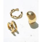 ショッピングイヤーカフ イヤーカフ 「GOLDY」ヴァリアス シェイプ 3PCS セット イヤーカフ / 2220706 レディース メンズ