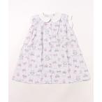 ワンピース ワンピース　前明きｎｉｎｏリボンねこプリント キッズ 子供服 女の子